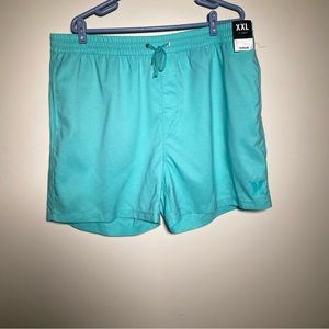 NEW - mens - HURLEY swim shorts - XXL - Turquoise Green - Board Shorts - Pockets